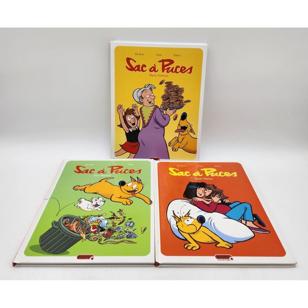 Lot 3 BD Enfants – Sac à Puces –‎ French Children's Comic Books – VG